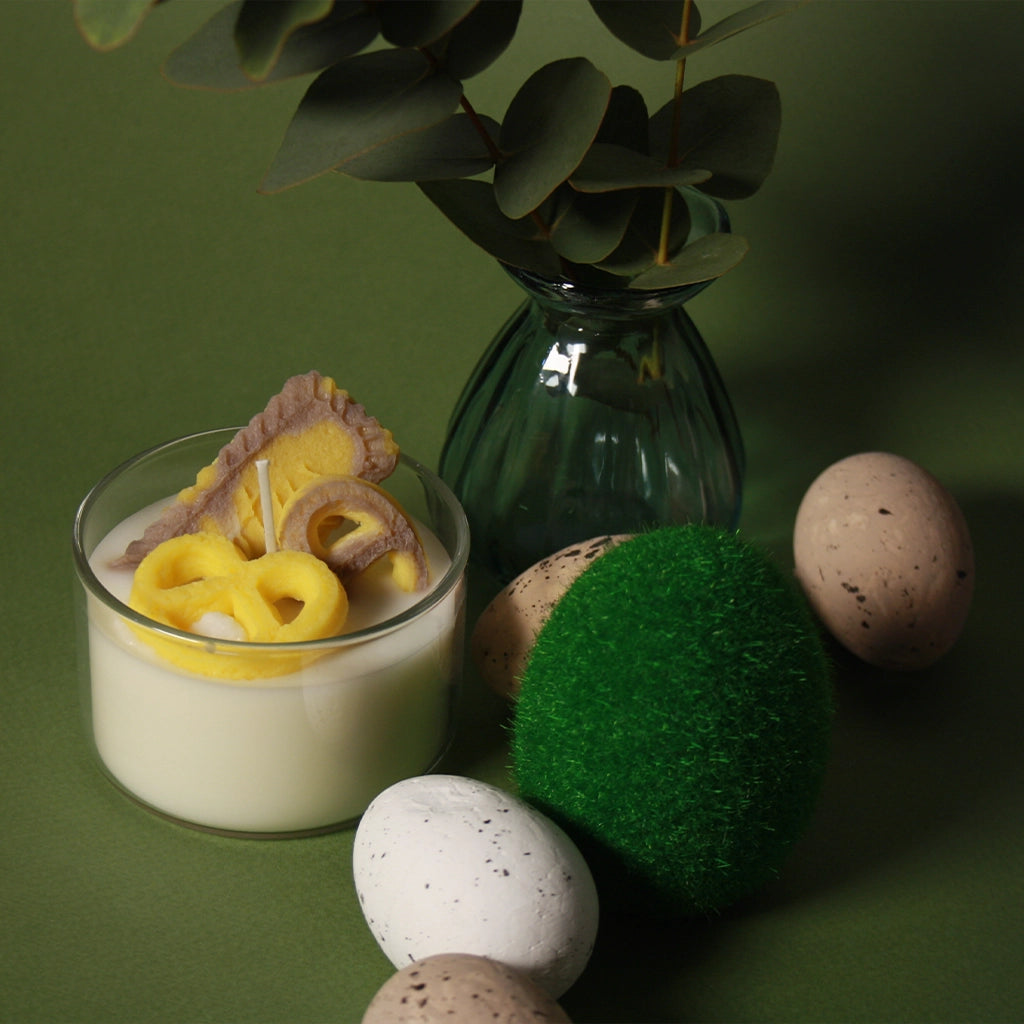 BYLOCAL Yogurt se sušenkami – dekorativní svíčka ve skle