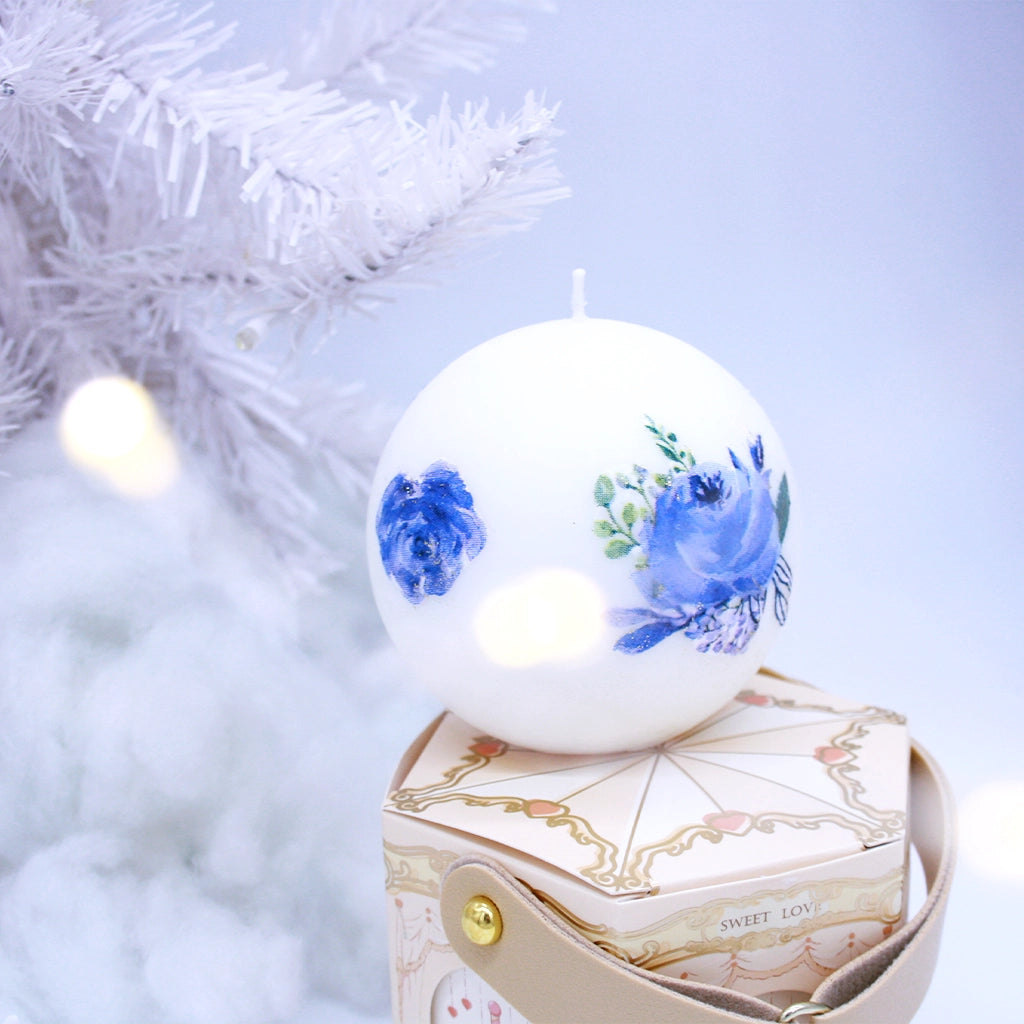 BYLOCAL Zimní květy - dekorativní sojová svíčka v dárkovém balení