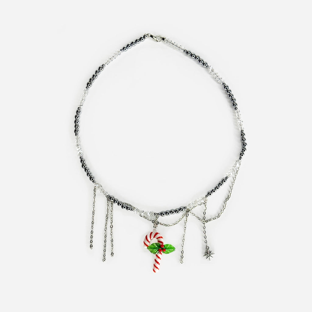 SIELI Cukrová tyčinka Náhrdelník s hematitem